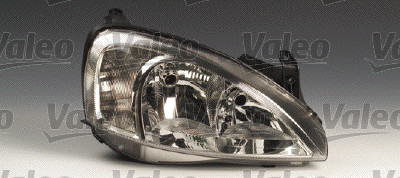 Far+Sinyal Sol Elektrikli (H7+H7) Corsa C 9 / 00 06 / 02SINYAL Cami Tirtilli | VALEO 087933 | OEM 1216000 9196231 1216093