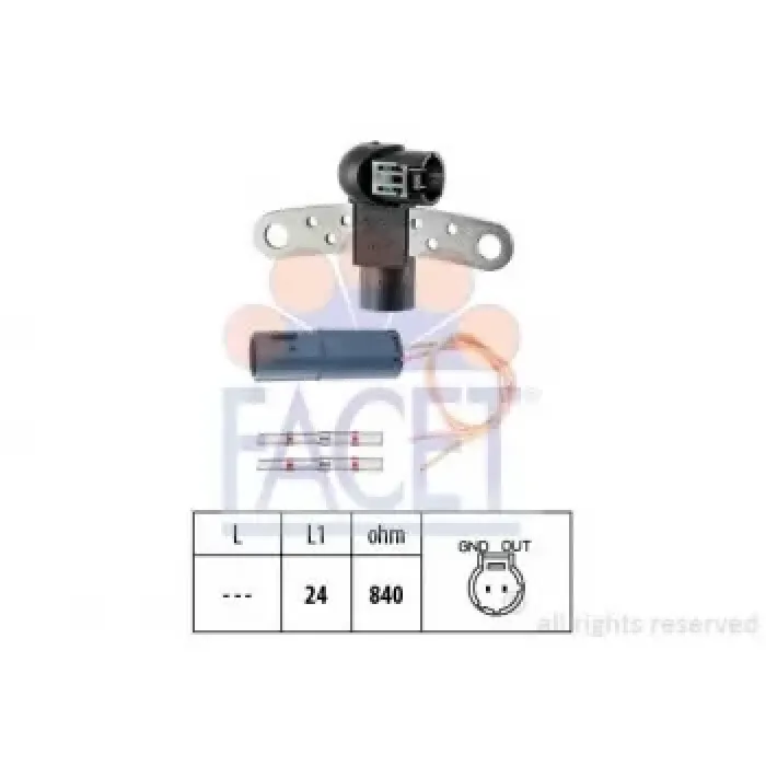 Krank Mili Sensoru (Eksantrik) Logan Kubistar Micra Clio 2 3 Kangoo Laguna Megane 1 2 Scenic 2 1,5DCI K9K / 1,9DCI | FACET 9.0199K | OEM 8201040861