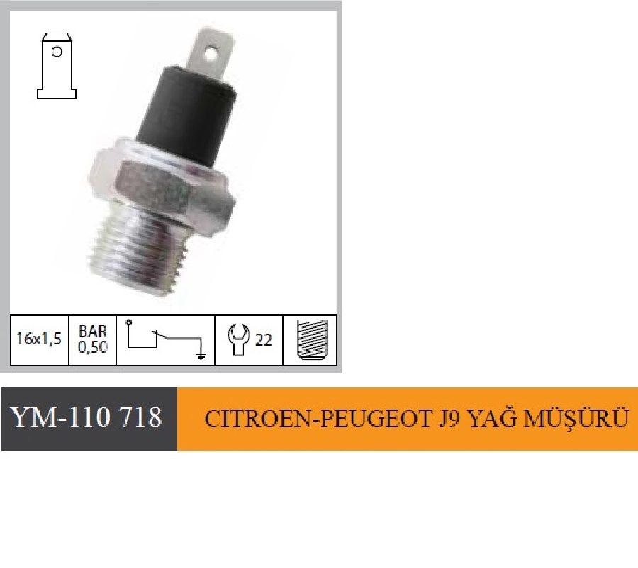 Citroen, Skoda, Peugeot 9 Yağ Müşürü 113114 113145 91040130 91521113 9152111480 | OEM YM-110718