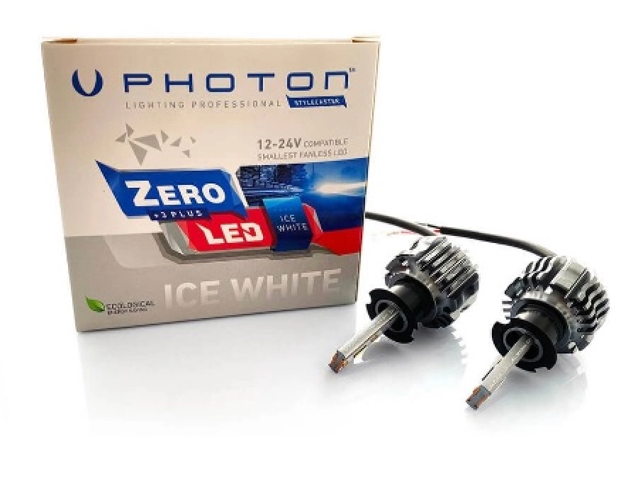 LED Far Ampulü Zero H3 + 3 Plus Fansız LED 12V-24V | OEM ZR3723