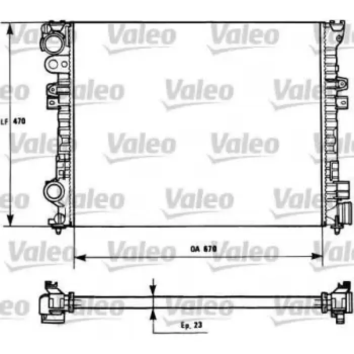 Motor Su Radyatoru Expert Jumpy P806 Evasion 1,9D XUD9 DW8 Klimasiz | VALEO 731166 | OEM 1301P2