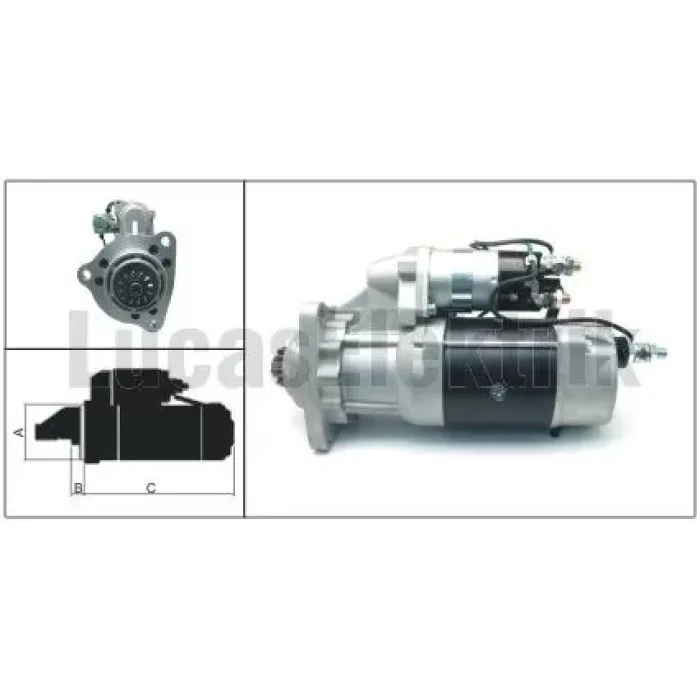 Mars Motoru 24V 12 Dis 8,3KW 39MT Delco Tip Mercedes Actros Axor Travego | LUCAS LES0321