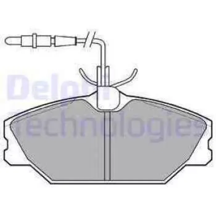On Fren Balatasi Laguna Safrane Megane 1 Scenic 2,0 Espace (Fisli) | DELPHI LP788 | OEM 7701203730 7701203968 7701209077