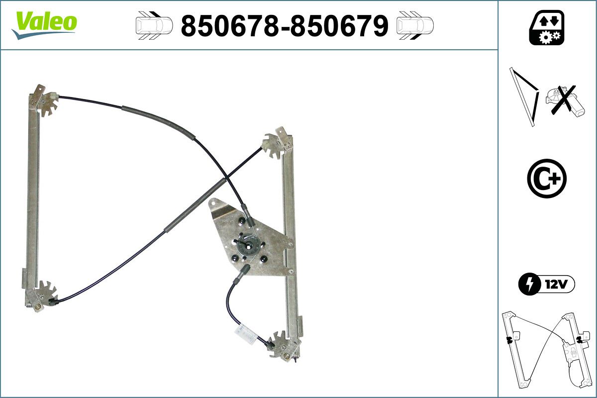 Cam Mekanizmasi Sol On A6 98>05 | VALEO 850678 | OEM 4B0837461A 4B0837461A 4B0837461C 4B0837461C