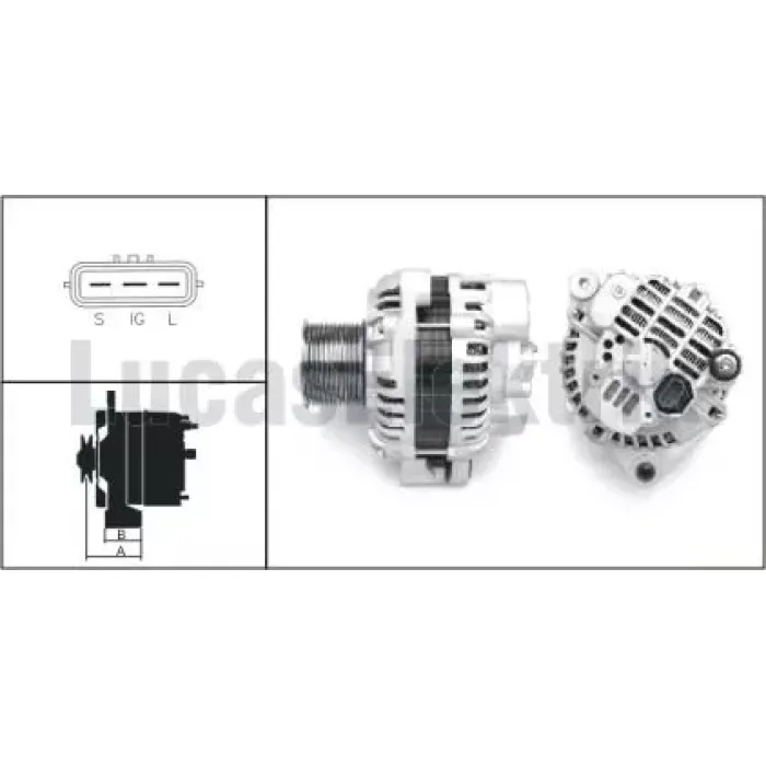 Sarj Dinamosu 24V 90A 12 Kanal Iveco Eurostar 440 99>02 Eurotech 440 99> Eurotrakker 340/380/440 01>04 Stralis 03> Bosch Ti̇p | LUCAS LEA0547 | OEM 500331736 504028095 504349338 DC46 10300