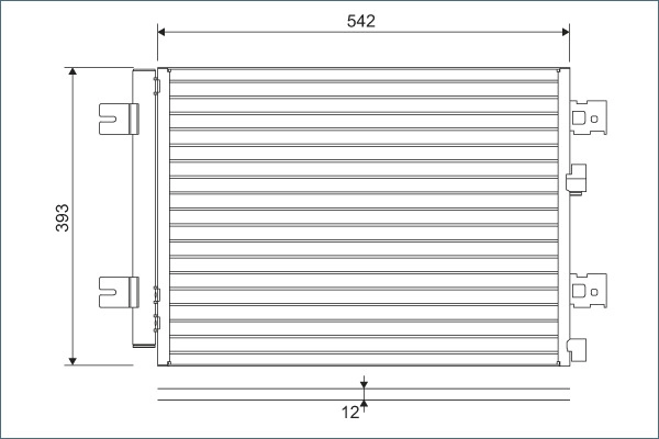 Klima Radyatoru (Kondanser) Dacia Duster Logan II Sandero II Lodgy 1.2 , 1.4 , 1.5 DCI 1.6 | VALEO 814077 | OEM 8200741257 8200741257 921007794R 8660003439 921007794R 8660003439