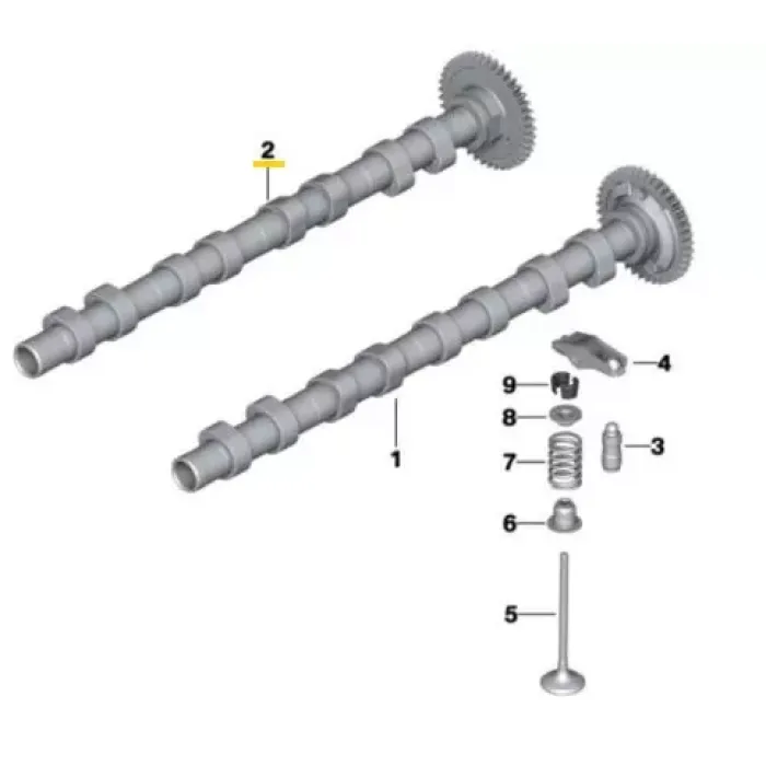 Eksantrik Mili BMW E81 E87 E88 E82 E90 E91 E92 E93 E60 E61 E84 E83 Egzoz N47 | ESTAS EST04039 | OEM 11318575436