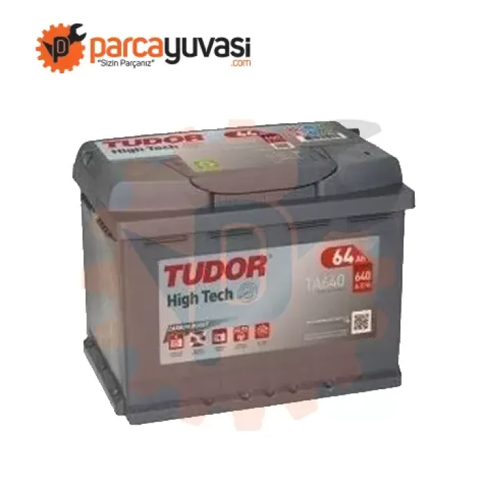 Aku 12V 64 Ah 640A L02 (242×175×190) High Tech Carbon Boost 2.0 (Hizli Şarj) | TUDOR TA640 | OEM 55179213 KBE0H5540AA