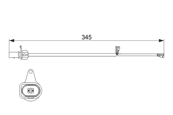 On Fren Balata Ikaz Kablosu Q5 13>17 | BOSCH 1987474507 | OEM 8R0615121A