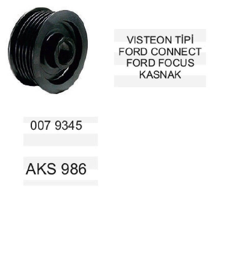 Kasnak Isteon Tip Ford Connect, Focus Kasnak | OEM AKS986