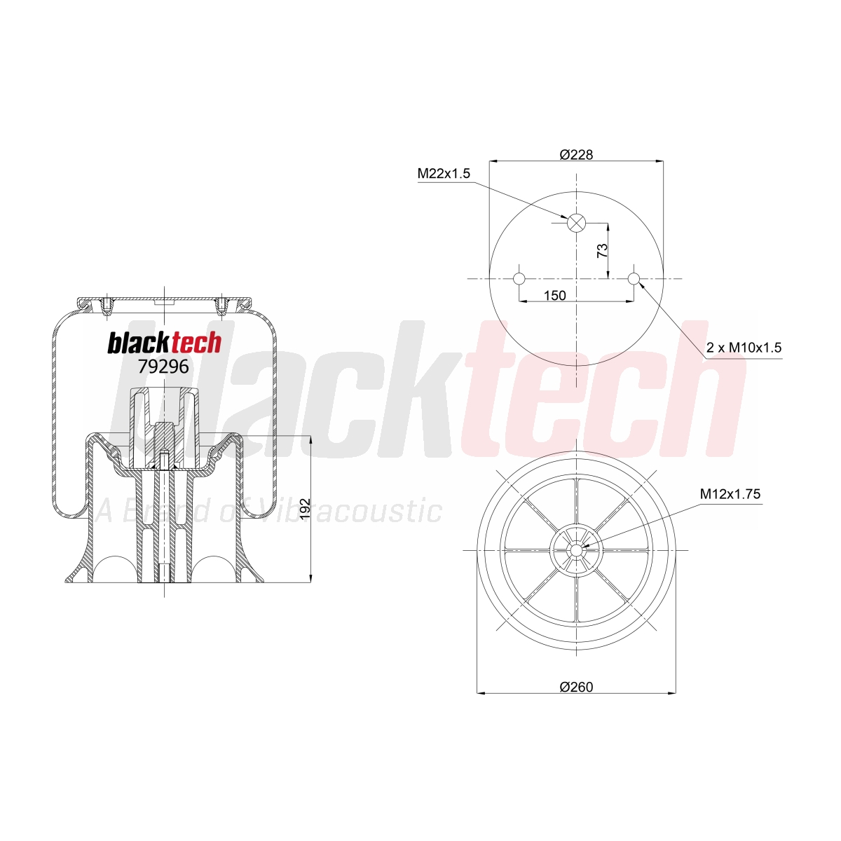 Körük Komple Plastik Pistonlu | OEM 014892