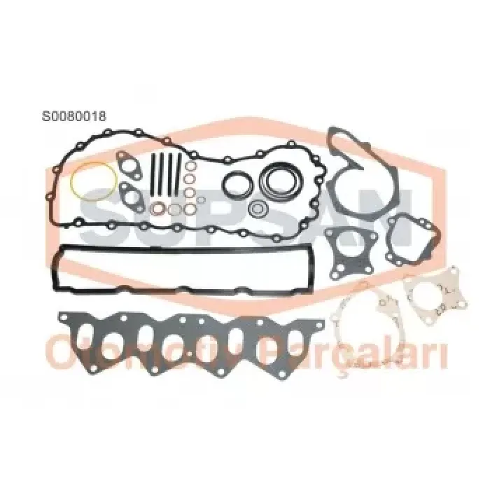 Motor Takim Contasi (Full) Kecesiz Silindir Kapaksiz Kangoo Express 1,9D R19 1,9D (F8Q Eski Motor) | SUPSAN S0080018 | OEM 7701464093