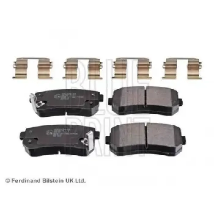 Arka Fren Balatasi Hyundai Accent Era 06> / I20 08>15 / I30 07>12 / IX20 IX35 10> / Sonata 10>14 / Kona 19> / Kia Ceed 06>12 / Cerato 08> / Rio 05> / Sportage 04>11 Fwd | BLUEPRINT ADG042119 | OEM 58302-1GA00