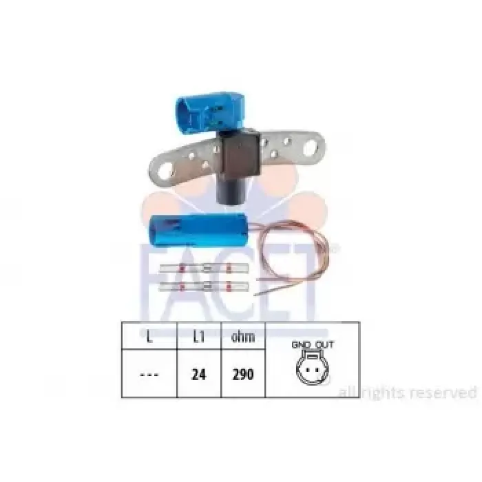 Kablolu Manyetik Kaptor Megane Kangoo 1.4 Clio 1 2 3 Twingo 1.2 1.6 | FACET 9.0540K | OEM 8200643171