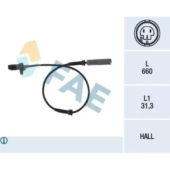 ABS Hiz Sensoru BMW E39 On 96>98 | FAE 78044 | OEM 34521182159