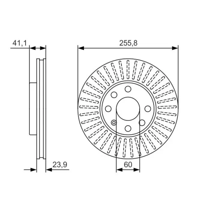On Fren Diski (4 Bijon) Astra G 1,6I 16V 98> | BOSCH 0986479R76 | OEM 569059 569059 9117677 9117677