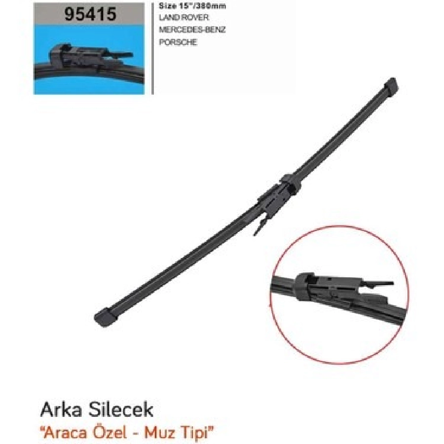 Silgi Paleti 380mm Arka Muz Tek - L Rover Range Rover Sport 2 (2015 ve sonrası ) M Benz Viano [W639], Vito | OEM 95415