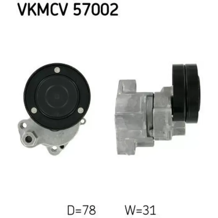 Kayis Gergi Kasnagi Komple - DAF / CF85 - XF95 | SKF VKMCV 57002 | OEM 1614978 1628148 1458764 1398620