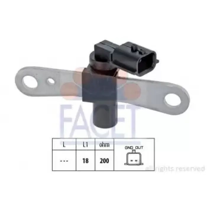 Krank Mili (Eksantrik) Sensoru Duster Logan Arena Kubistar Clio Kangoo Laguna Logan Megane Scenic Thalia | FACET 9.0658 | OEM 8200746497