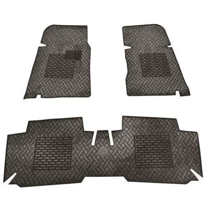 Paspas Dekoratif Bezli Tip (2 On+1 Arka) Rulo Gri M131 Dks | LEOPAR RBR202