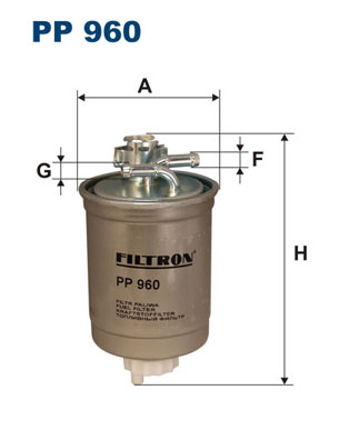 Yakit Filtresi (Mazot) Caddy II Polo / Classic Cordoba Ibiza III Inca 1,9TDI / Sdi Agr Agp Alh Asv Aqm Ayq 95>04 | FILTRON PP 960 | OEM 6K0127401G 6K0127401G 6K0127401H 6K0127401H