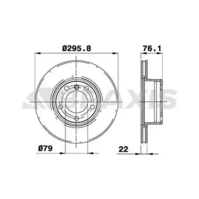 Fren Diski On Bmw E39 96>03 | BRAXIS AD0184 | OEM 34116767061