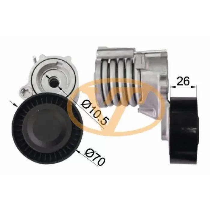 Alternator 5 Kayis Gergi Rulmani Polo 1.2 12V 02>14 Skoda Fabia 1.2 12V 03>14 Seat Ibiza 1.2 12V 06> | ALT 02407 | OEM 03D903305B/03D903305F/03D903305G