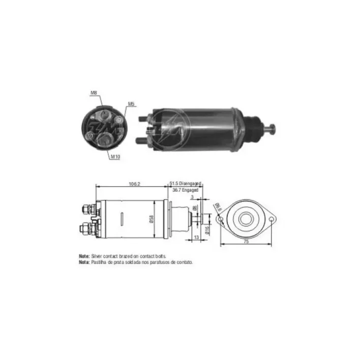Mars Otomatigi 24V 28 Mt Bmc Profesyonel Cummins | ZM 0810 | OEM 3604677RX 3675204RX 3918377