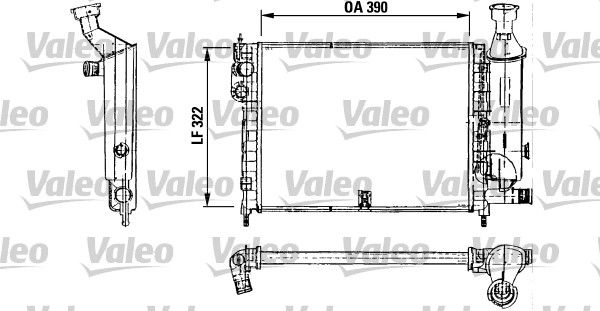 Motor Radyatoru Citroen Ax II | VALEO 730491 | OEM 1331HL 96082116 96140585