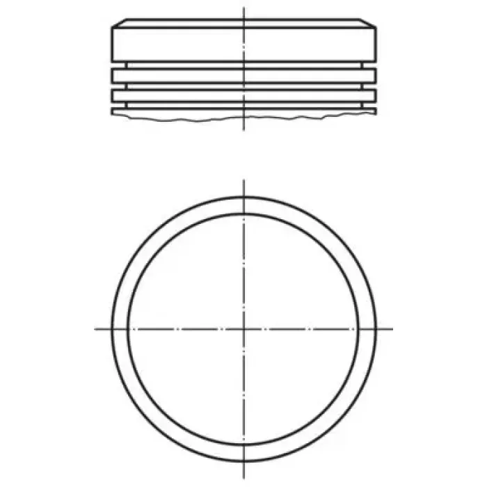 Motor Piston Segman P307 P206 Partner 2 Berlingo 2 C3 C4 TU5JP4 (1,6 16V) 78,50MM (Std) | MAHLE 0400400 | OEM 0628N2