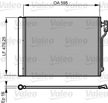 Klima Radyatoru Bmw F07 F10 F11 F18 N20 | VALEO 814192 | OEM 64536805453