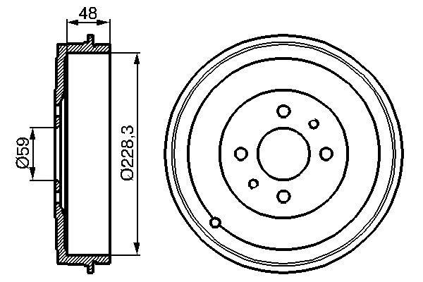 Fren Kampanasi Doblo Linea Palio Albea Marea | OCAL T-307 | OEM 51816526 60810025 60814839 7569600 7763353 7769850