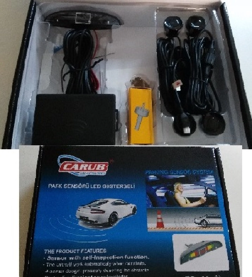Park Sensörü Ekranlı Sesli 18,5MM 4LÜ Siyah | OEM BR0015914