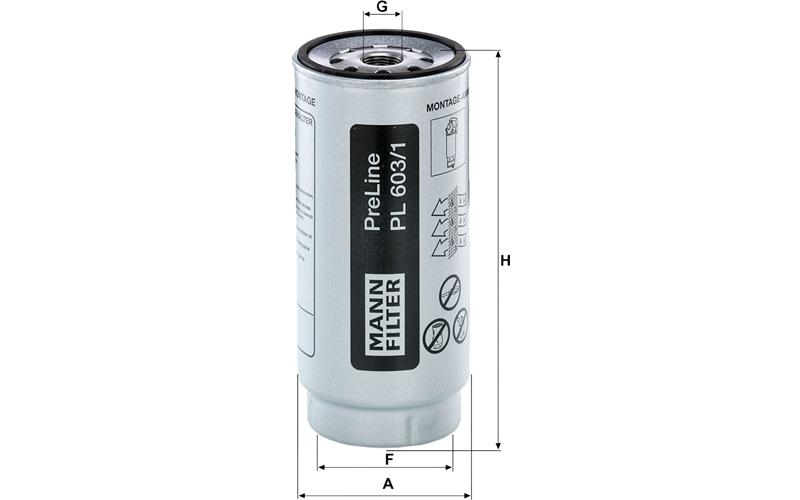 Mazot Su Ayırıcı Filtre DAF-MAN-Mercedes Euro 6 | OEM 1433649