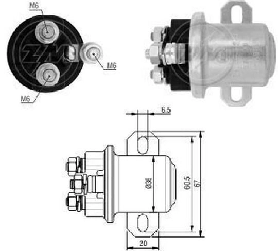 Marş Otom. 24 V 29 Mt Mercedes Axor Yardımcı Otomatik | OEM ZM-3409