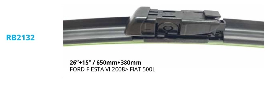 Mfk 26" + 15", 650MM + 380MM Fiat 500L + Fiesta 6 Araca Özel Muz Silecek | OEM 190355