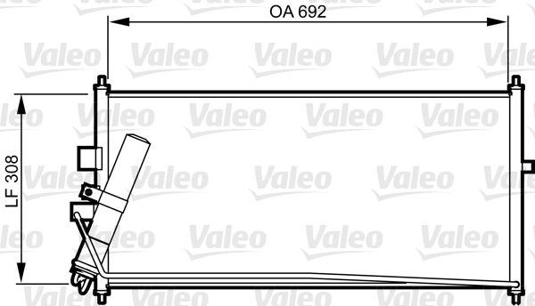 Klima Radyatoru Nissan Almera II 02> | VALEO 817822 | OEM 92100BN900