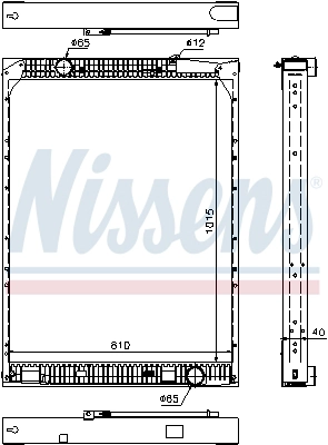 Motor Su Radyatoru Mercedes Setra Travego Bus 99- | NISSENS 67169 | OEM 0015019301 0025010101 0025012201