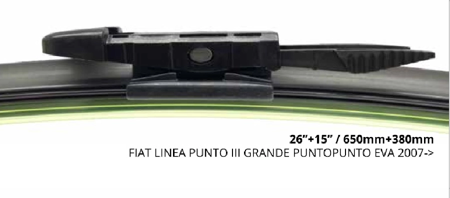 Silgi Paleti (2 Adet) 380 ve 650mm MUZ2 - Grande Punto (2005 ve sonrası ) Linea (2007 ve sonrası ) Punto Evo (2009 ve sonrası ) Punto | OEM RB2104