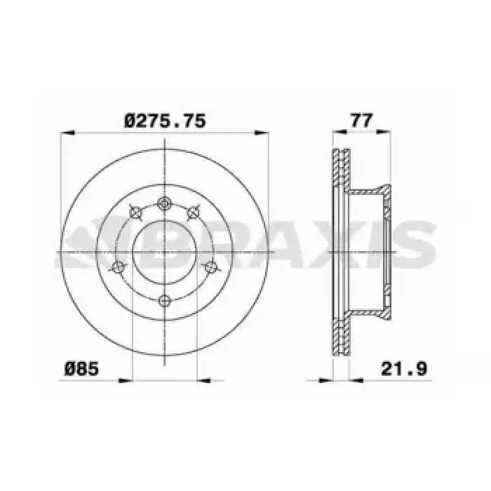 On Fren Aynasi Sprinter 208D / 210D / 212D / 214 95> LT28 LT35 LT46 96> | BRAXIS AD0147 | OEM A9014210312 A9014210312 2D0407617 2D0407617