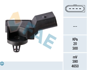 Turbo Basinc Sensoru T5 2.5 Tdi Polo 1.9 Tdi Passat 1.9 2.0 Tdi Jetta 2.0 Tdi Golf 5 1.4 1.9TDI Awx Avf Asz Azv Axd Axe Blt Bkd | FAE 15007 | OEM 038906051C 03G906051M 03G906051E