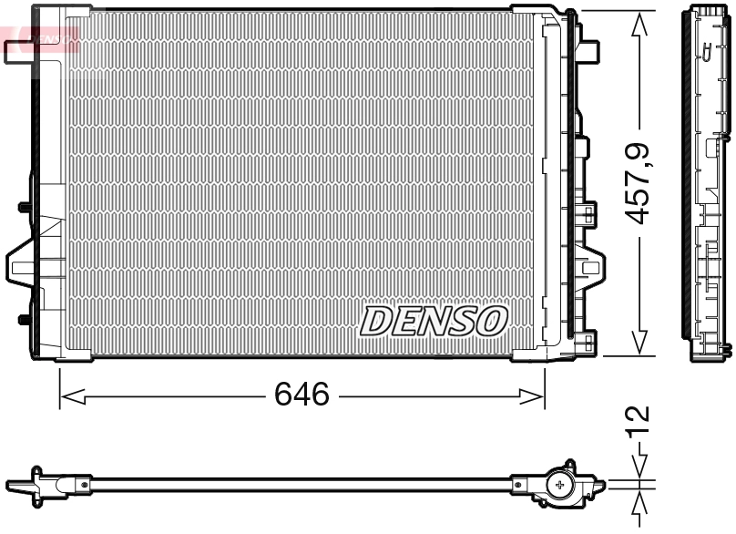 Klima Radyatoru X117 13>18 W176 13>18 W246 13>18 C117 13>18 | DENSO DCN17059 | OEM A2465000454