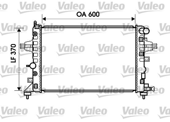 Motor Su Radyator Astra H Z12XEP Z14XEP (Brazing) | VALEO 734381 | OEM 1300265 13145210