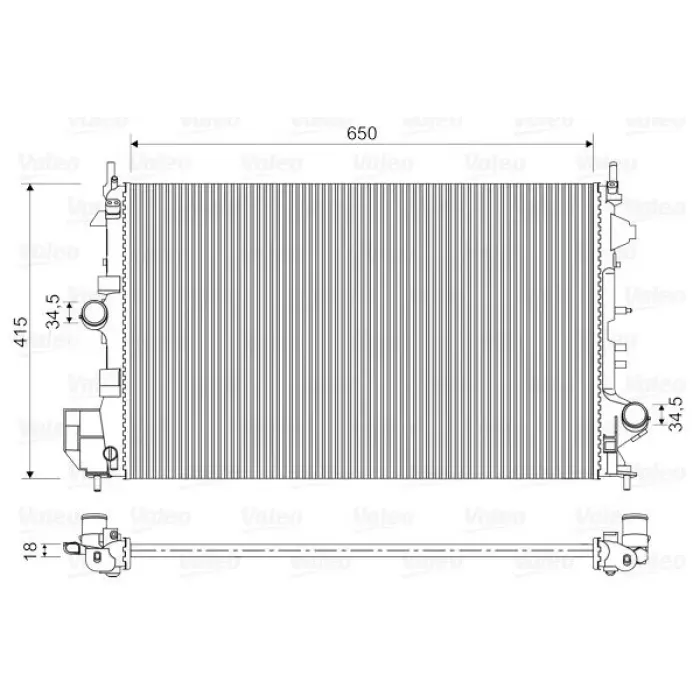 Motor Su Radyatoru Vectra C 02>08 Z16XEP | VALEO 734982 | OEM 1300283