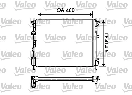 Motor Su Radyatoru Kangoo 1.4 1.5DCI Clio 1.5DCI 1.9DTI Logan 1.4 1.6MPI Thalia 1.4 1.6 | VALEO 732621 | OEM 8200033831 8200033831 8200343476 8200343476