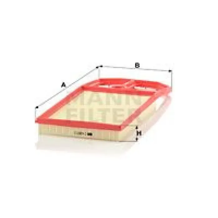 Hava Filtresi Bora Golf 4 Polo Cordoba Ibiza 2 Toledo 2 1,4 16V 1,6 16V (Canta Filtre) | MANN C4287/2 | OEM 036129620C 036129620F