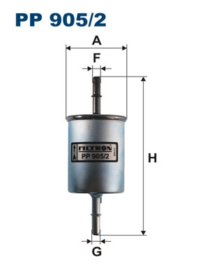 Benzin Filtresi Epica 06> Lacetti 05> Spark / Rezzo 00> Lanos 97> Matiz Nubira 00> 1.4 1.6 1.8 | FILTRON PP 905/2 | OEM 25121074 25121074 96444649 96335719 96444649 96335719