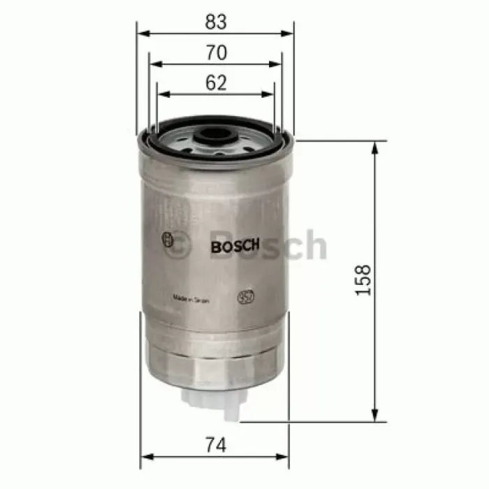 Yakit Filtresi Land Rover Discovery 2 L318 2.5 TD5 98>04 Passat A4 A6 Superb Ducato Fiorino Transit Astraf Trafic 1,9TDI Ajm Atj Avb Avf | BOSCH 1457434329 | OEM 8D0127435 8D0127435 3B0819817 ESR4686 3B0819817 ESR4686