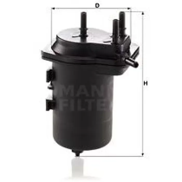 Yakit Filtresi Renault Clio II 01>06 Symbol 01>09 Nissan Note 06> Micra III 03>10 1.5 DCI K9K (Deliksiz) | MANN WK939/7 | OEM 16400-00QAV
