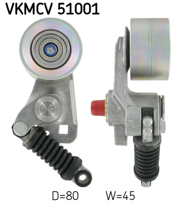 Kayis Gergi Kasnagi Amortisorlu Mercedes Actros - Actros MP2-3 1835-1840-1843-1844-1848 OM541-OM542 | SKF VKMCV 51001 | OEM 5412001170 5412002170 5412003070